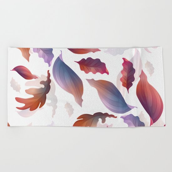 Abstract Autumn Beach Towel