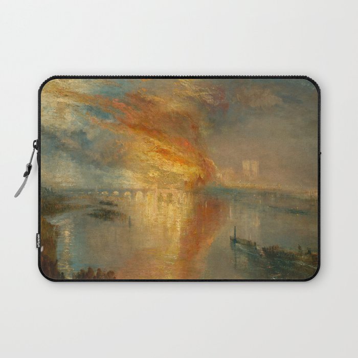 The Burning of the Houses of Lords and Commons, 16 October 1834 by Joseph Mallord William Turner Laptop Sleeve