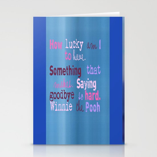 Winnie Quote Stationery Cards