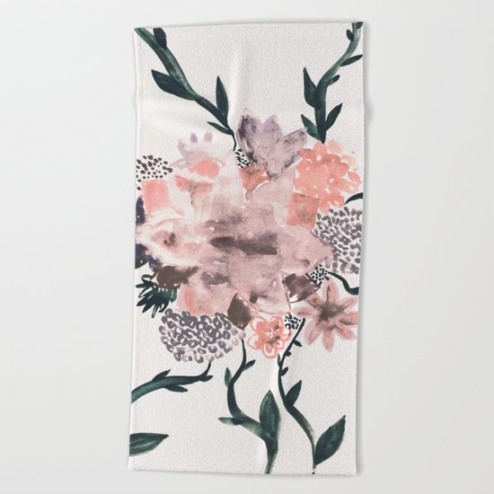 Summer Flowers Beach Towel