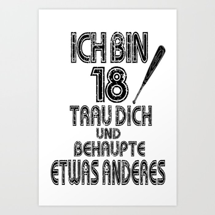 Geburtstag 18 Jahre Junge Madchen Spruch Party Geschenk Poster by Pearl  Compo - Fine Art America