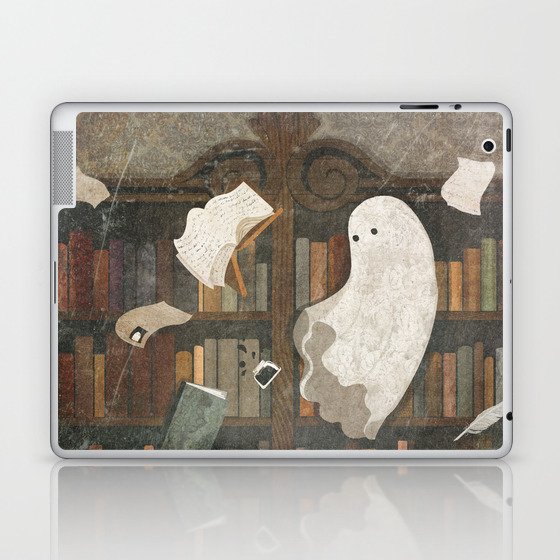 There's a Poltergeist in the Library Again... Laptop & iPad Skin