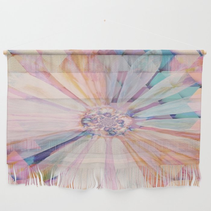 Daisies on Triangles Twilight Wall Hanging