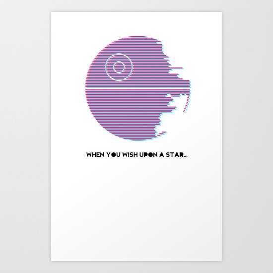 Wish Upon A Death Star Art Print