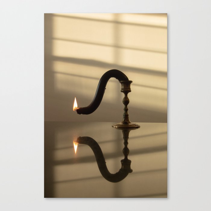 Melted Candle Canvas Print