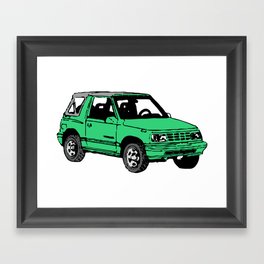 Retro 80s Truck / SUV Framed Art Print
