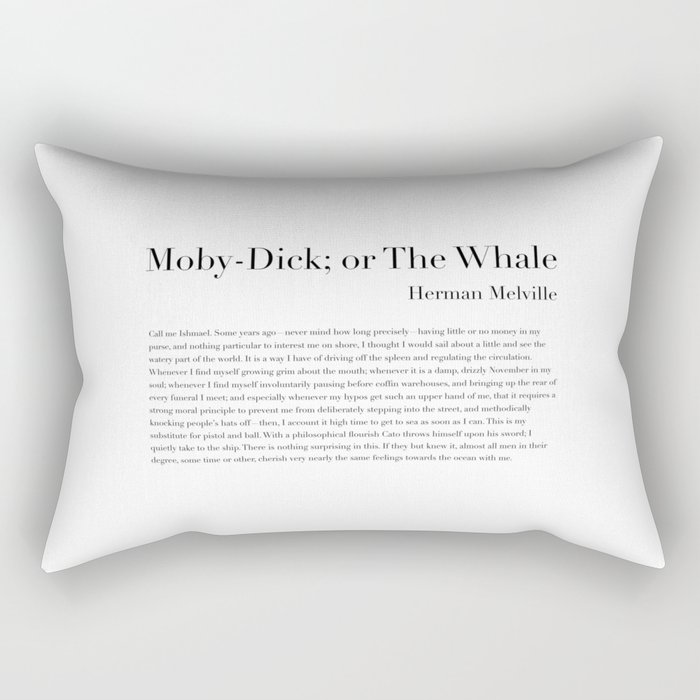 Moby Dick by Herman Melville Rectangular Pillow