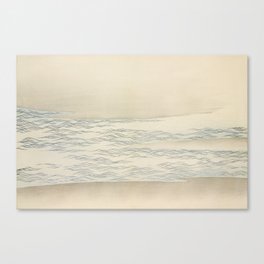 Kamisaka Sekka - Ocean waves from Momoyogusa Canvas Print