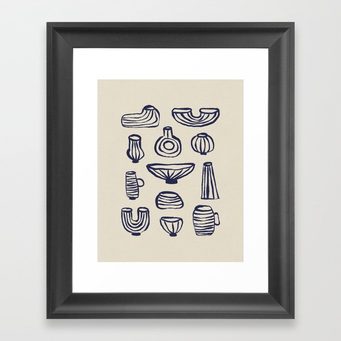 Ceramic Collection Framed Art Print