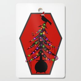 Merry Creepmas | Happy Holidays Christmas Tree Cutting Board