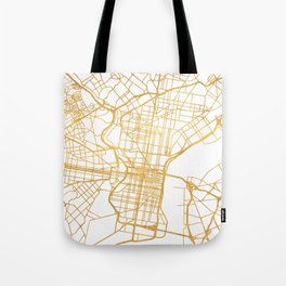 PHILADELPHIA PENNSYLVANIA CITY STREET MAP ART Tote Bag