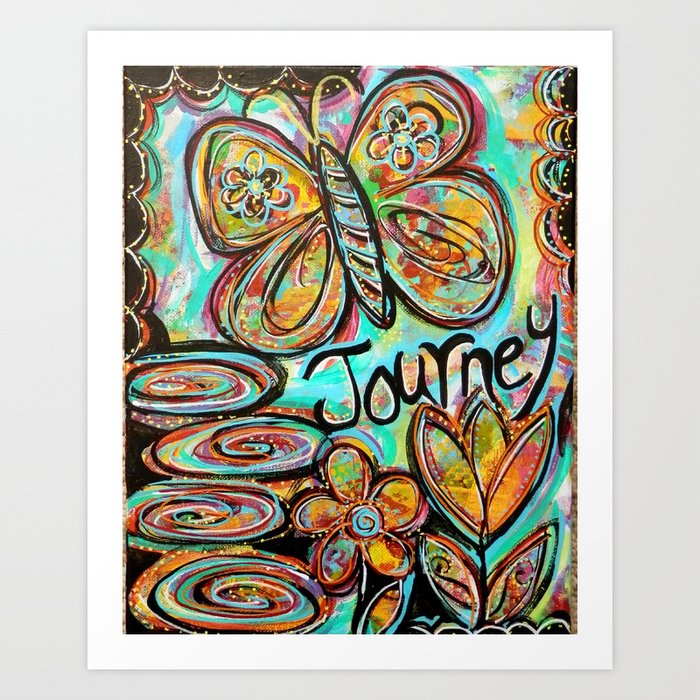 Butterfly Journey Art Print