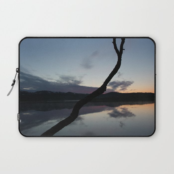 Sunset on lake, Nature Photography, Landscape Photos, sunset photos Laptop Sleeve