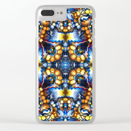 Melting Colors Clear iPhone Case