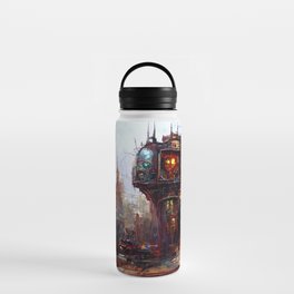 Victorian Steampunk City Water Bottle