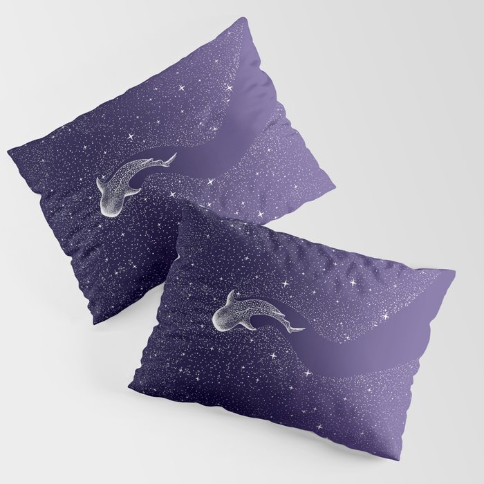 Star Eater - space from Dark Blue to Purple Pillow Sham