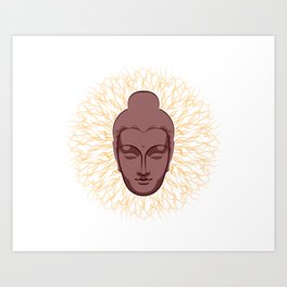 Spiritual Mind power of Buddha Art Print