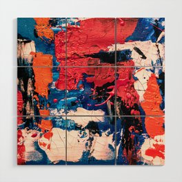 Colorful Abstract Painting Wood Wall Art