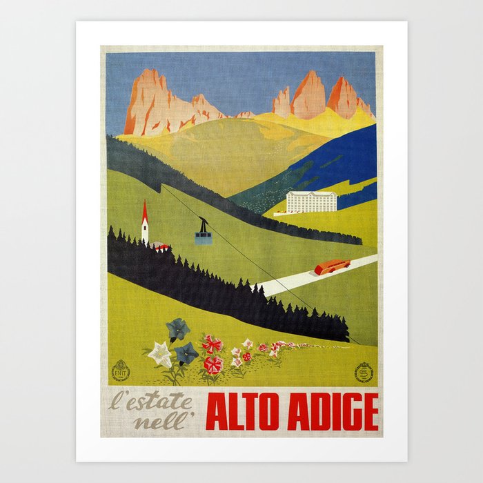 Alto Adige South Tyrol Art Print