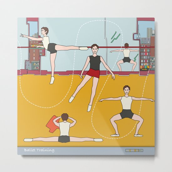 Ballet Training Metal Print