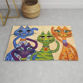 High Cat Street Area & Throw Rug