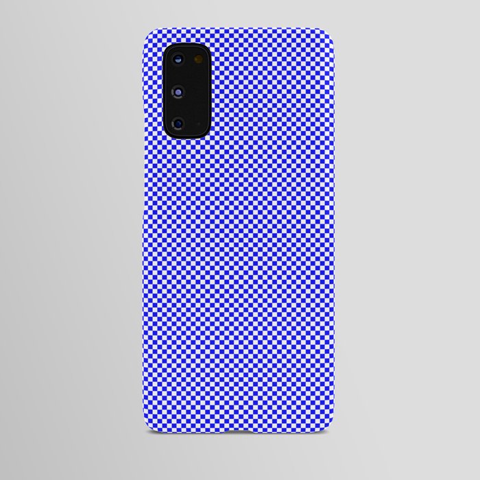 Blue and white squares Android Case