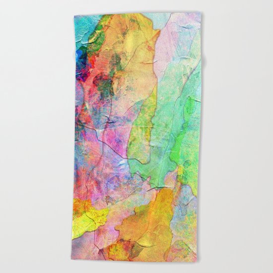 Abstract Texture 01 Beach Towel