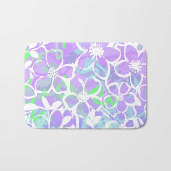 spring silhouette Bath Mat