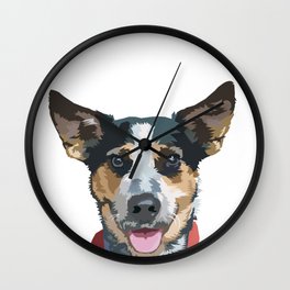 Jordy Wall Clock | Blueheeler, Drawing, Dogs, Workingdog, Blueheelers 
