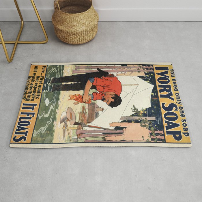 Vintage Poster Soap Rug By Mosfunky