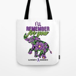 Remember For You Alzheimer Alzheimer's Awareness Tote Bag