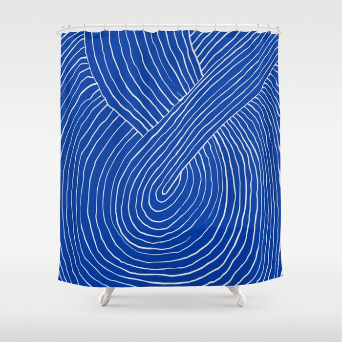 Strokes 01: Chathams Blue Edition  Shower Curtain