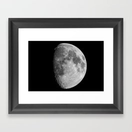 Partially Obscured Moon Framed Art Print