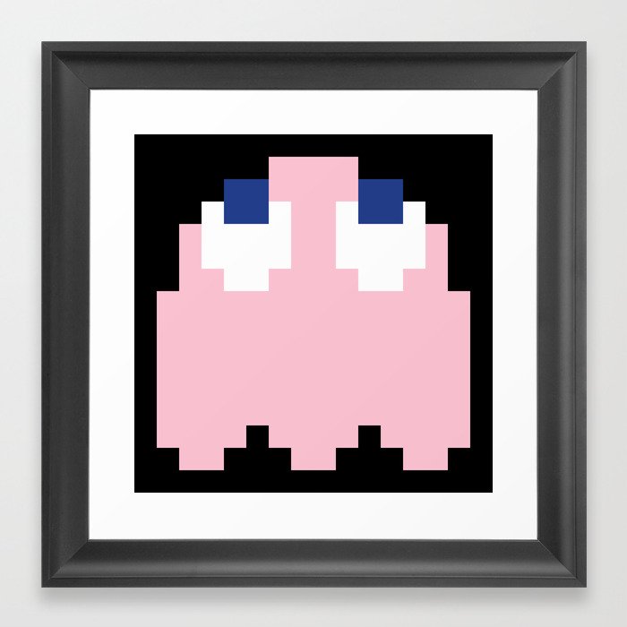 8-Bits & Pieces - Pinky Framed Art Print