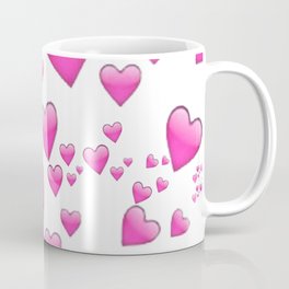 Pink Heart Emoji Collage Coffee Mug