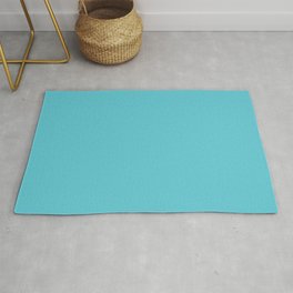 Turquoise Blue Radiance | Solid Colour Rug