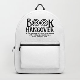 Funny Book Hangover Definition Backpack