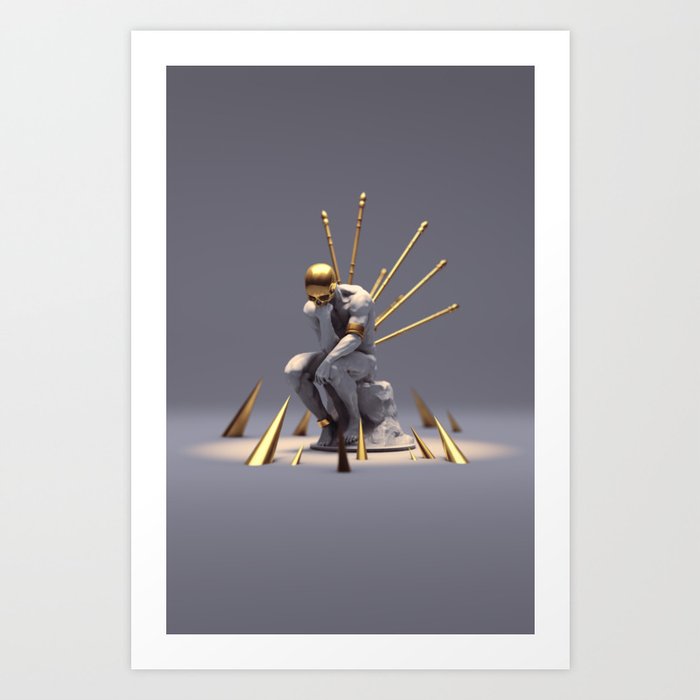 Too Much Thought Art Print