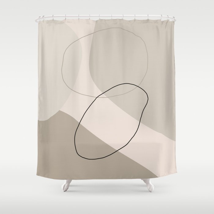 Abstract Shapes V Shower Curtain