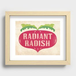 Radiant Radish Recessed Framed Print