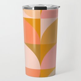 Abstract Sunny Fields Pattern Travel Mug