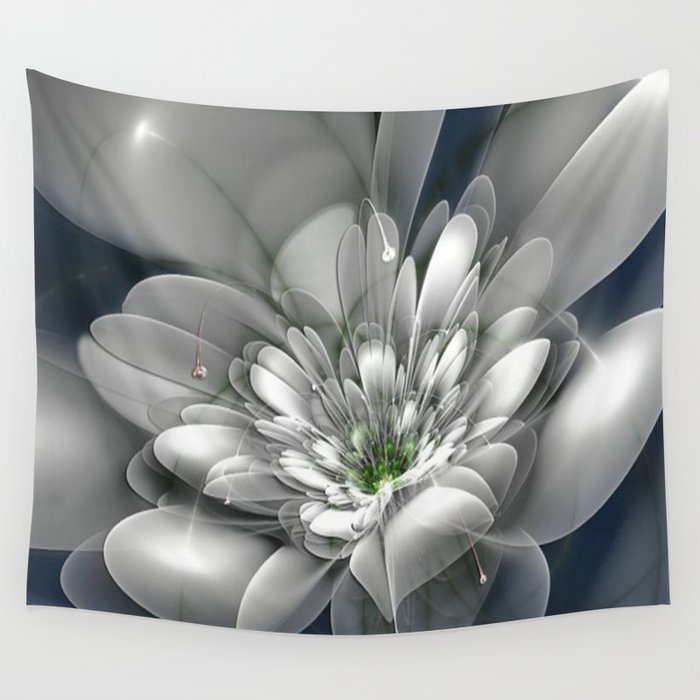 White flower tapestry new arrivals