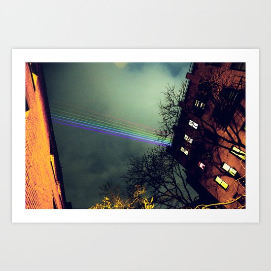 A Rainbow Over Manhattan Art Print