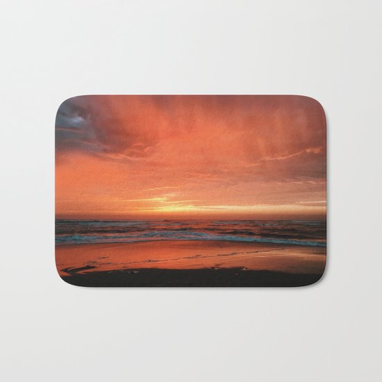 Ocean Waves #sunset Bath Mat