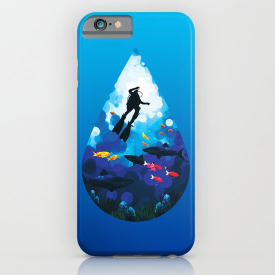 Diver of the Blue iPhone & iPod Case