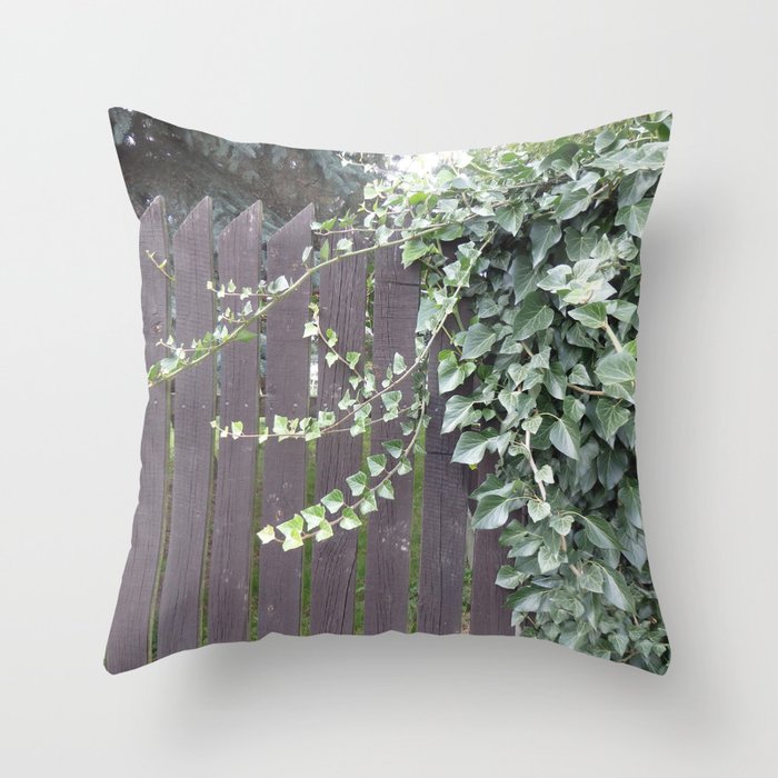 COUNTRYSIDE FENCE Throw Pillow