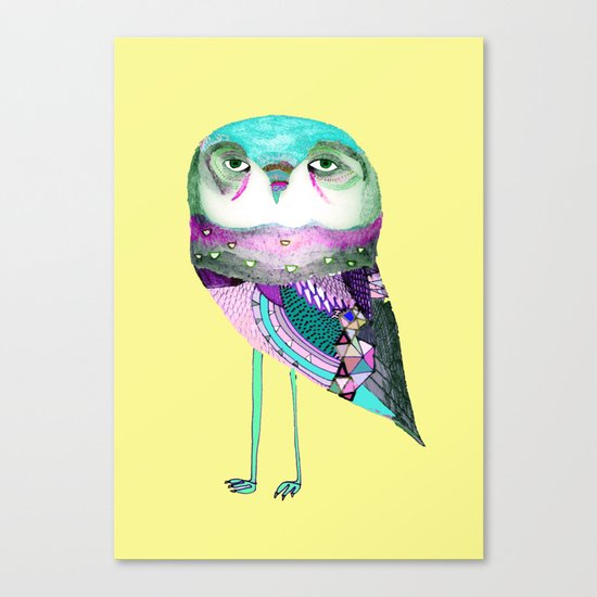 Owl Print Canvas Print