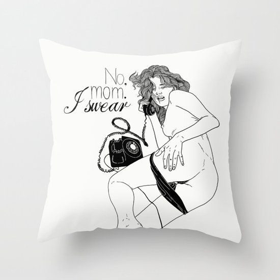 I swear Throw Pillow
