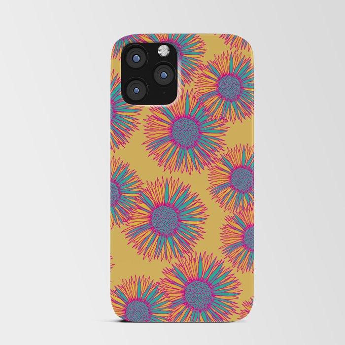 Colorful Sunflowers Pattern iPhone Card Case