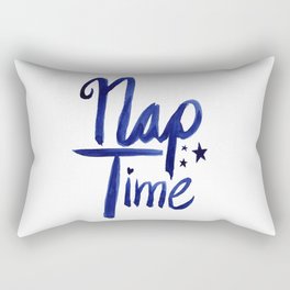 Nap Time | Lazy Sleep Typography Rectangular Pillow